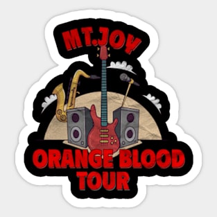 M.T JOY ORANGE BLOOD TOUR 2024 T SHIRT Sticker